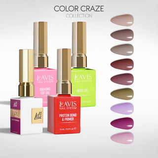 LDS Gel Kit 9-7 - Winter Mauve  Mix Collection + Base & Top
