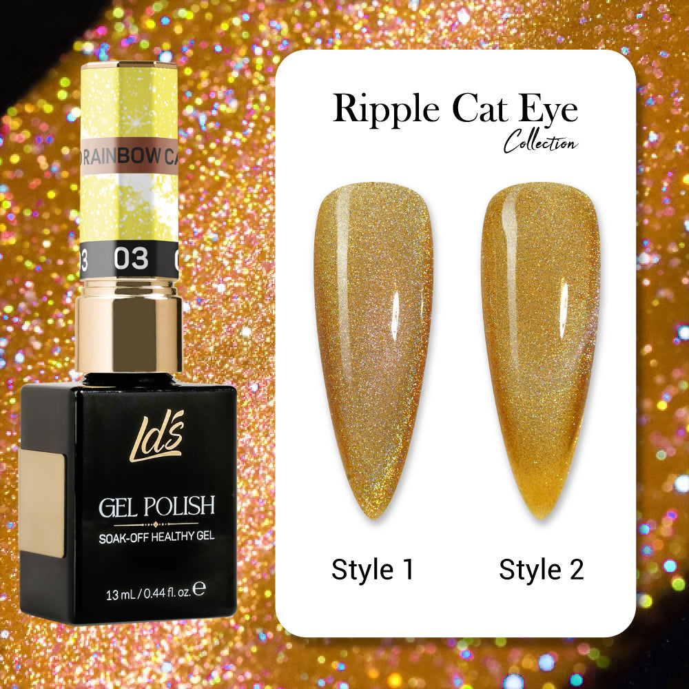 LDS Ripple Cat Eye - 03 - Gel Polish 0.5 oz - Ripple Cat Eye Collection