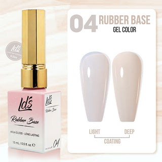 LDS Rubber Base Gel - RB-04 (Ver 2) - GEL POLISH 0.5 OZ - Bouncy Blush Collection