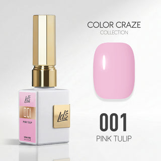 LDS Color Craze Gel Nail Polish - 001 Pink Tulip