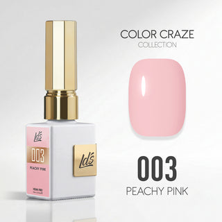 LDS Color Craze Gel Nail Polish - 003 Peachy Pink