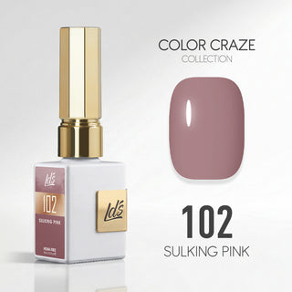 LDS Color Craze Gel Nail Polish - 102 Sulking Pink