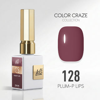 LDS Color Craze Gel Nail Polish - 128 Plum-p Lips