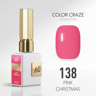 LDS Color Craze Gel Nail Polish - 138 Pink Christmas