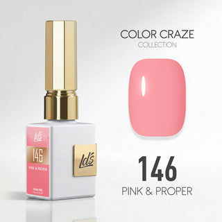 LDS Color Craze Gel Nail Polish - 146 Pink & Proper