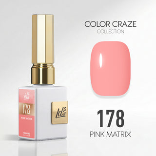 LDS Color Craze Gel Nail Polish - 178 Pink Matrix