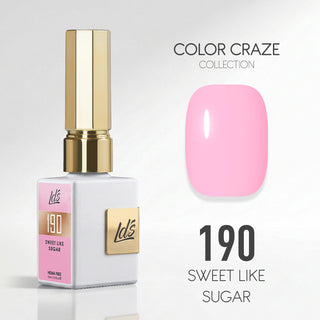 LDS Color Craze Gel Nail Polish - 190 Sweet like Sugar