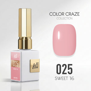 LDS Color Craze Gel Nail Polish - 025 Sweet 16