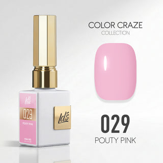 LDS Color Craze Gel Nail Polish - 029 Pouty Pink