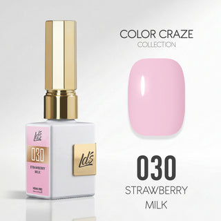 LDS Color Craze Gel Nail Polish - 030 Strawberry Milk