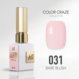LDS Color Craze Gel Nail Polish - 031 Bare Blush