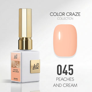 LDS Color Craze Gel Nail Polish - 045 Peaches and Cream