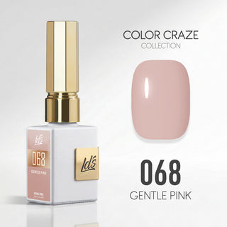 LDS Color Craze Gel Nail Polish - 068 Gentle Pink