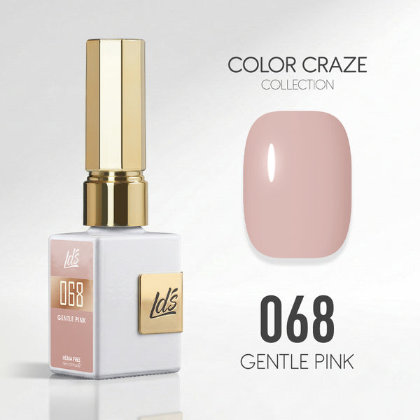 LDS Color Craze Gel Nail Polish - 068 Gentle Pink – ND Nails Supply