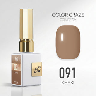 LDS Color Craze Gel Nail Polish - 091 Khaki