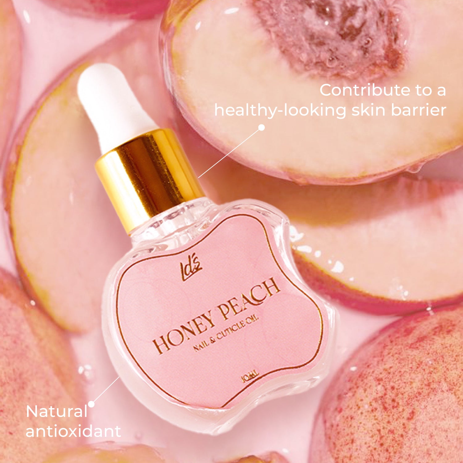 LDS Nails & Cuticle Elixir Oil - Honey Peach