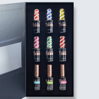 LDS Holiday Collection: 6 Healthy Gel Polishes, 1 Base Gel, 1 Top Gel, 1 Strengthener - THE NEW CLASSICS - 100; 111; 103; 115; 104; 101