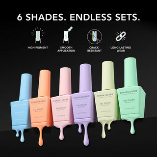CHAUN LEGEND Set Gel Polish - V.2 Spring Bundle