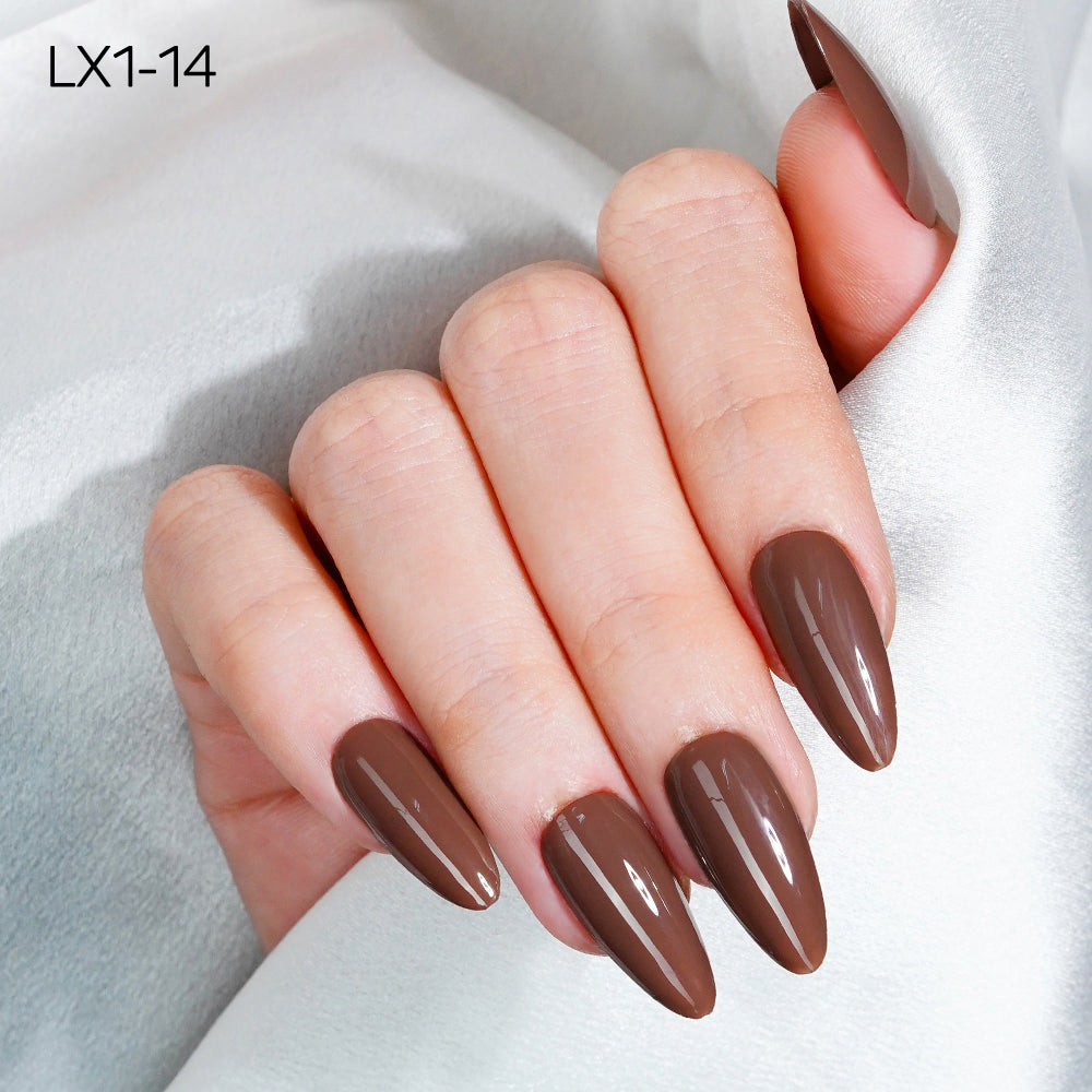 LAVIS LX1 - Set 36 Color - Gel Polish 0.5 oz - Coffee & Caramel Collection