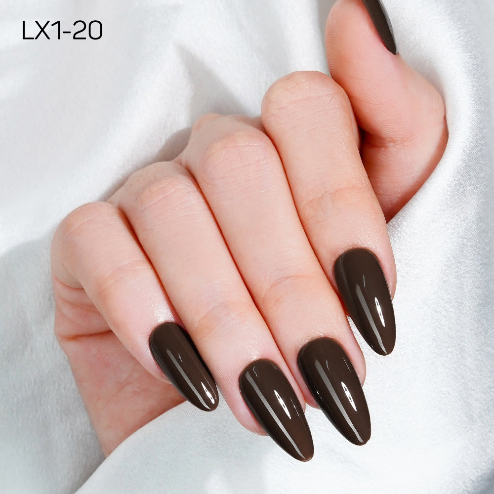 LAVIS LX1 - Set 36 Color - Gel Polish 0.5 oz - Coffee & Caramel Collection