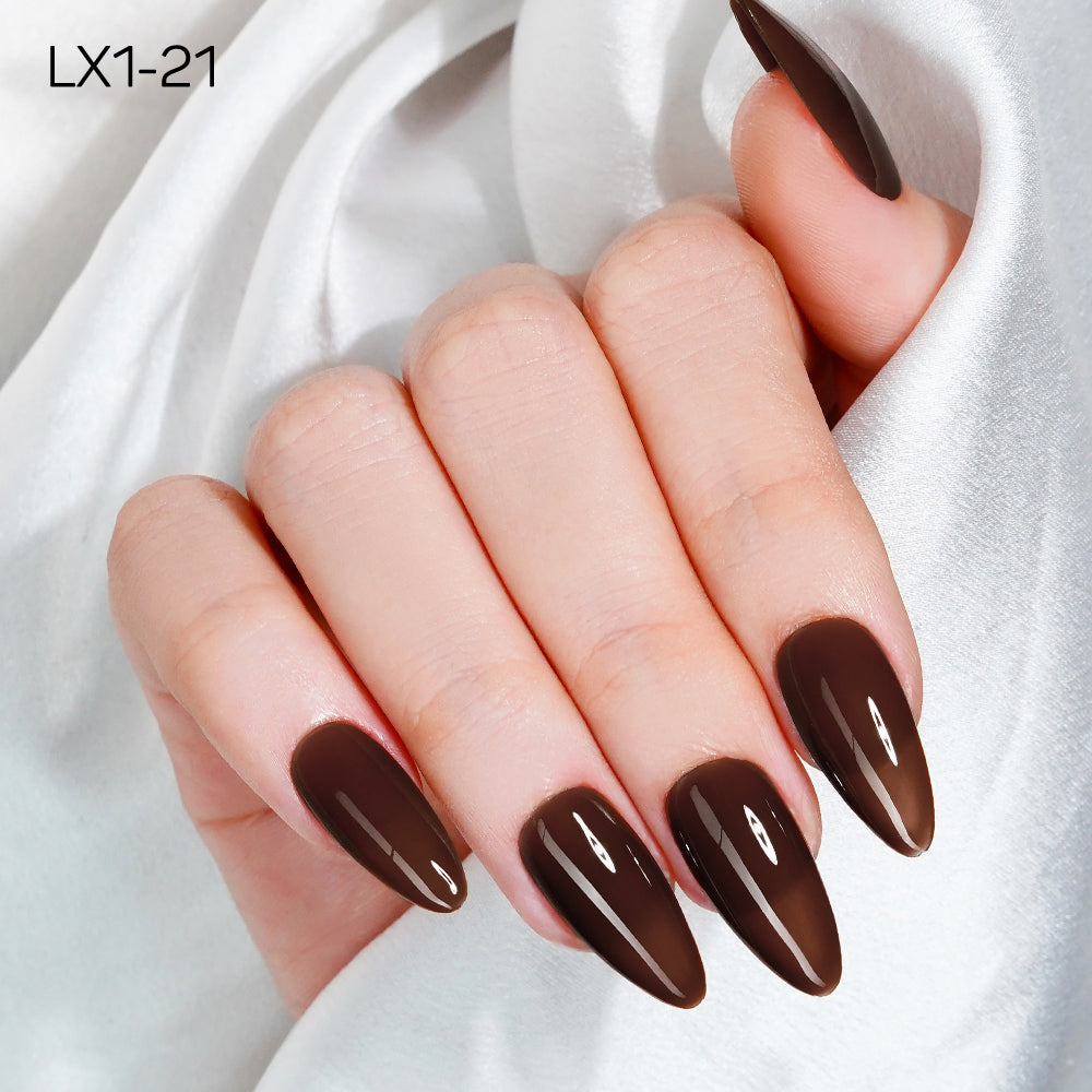 LAVIS LX1 - Set 36 Color - Gel Polish 0.5 oz - Coffee & Caramel Collection