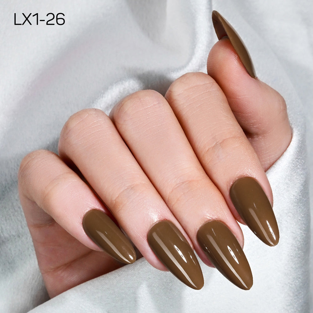 LAVIS LX1 - Set 36 Color - Gel Polish 0.5 oz - Coffee & Caramel Collection