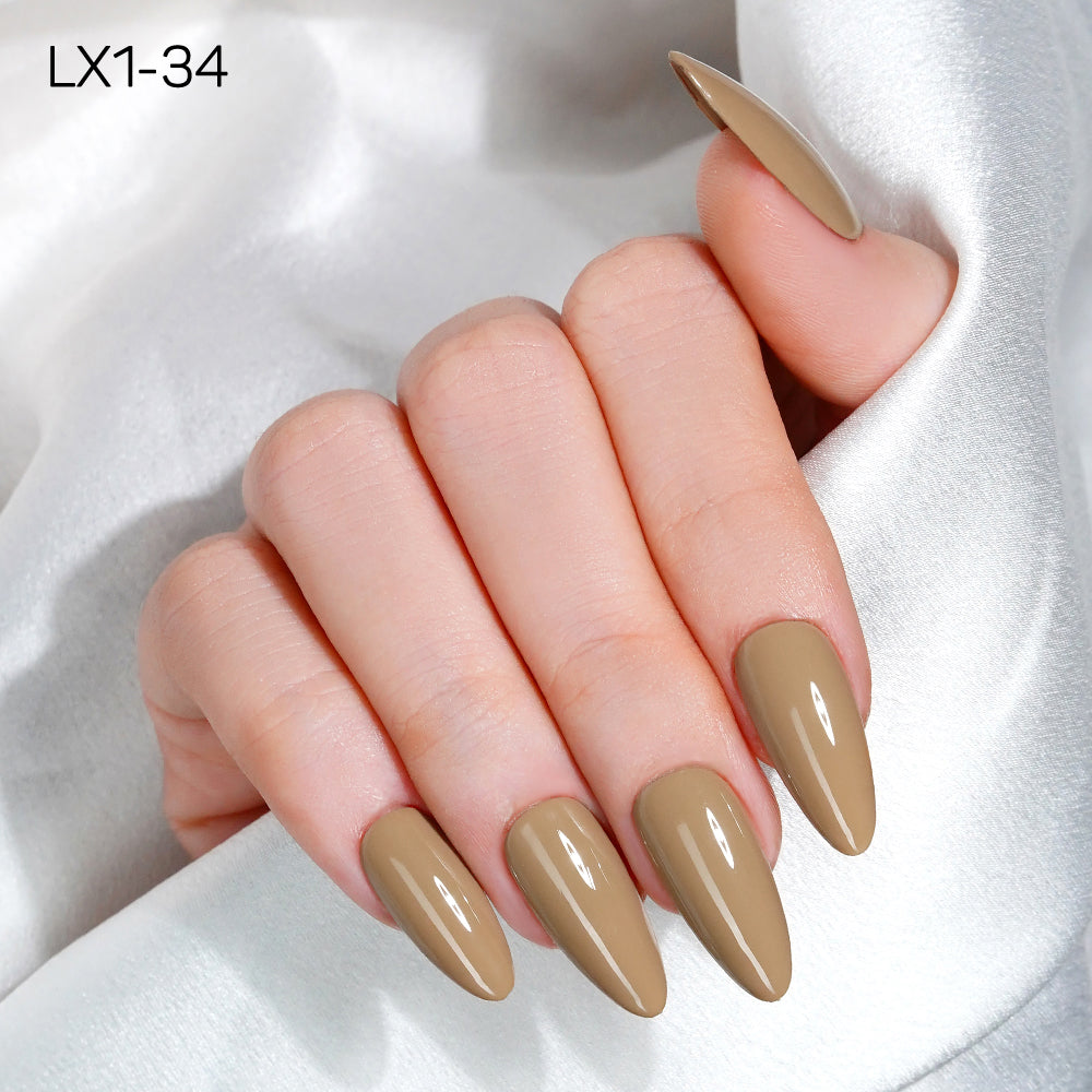 LAVIS LX1 - Set 36 Color - Gel Polish 0.5 oz - Coffee & Caramel Collection