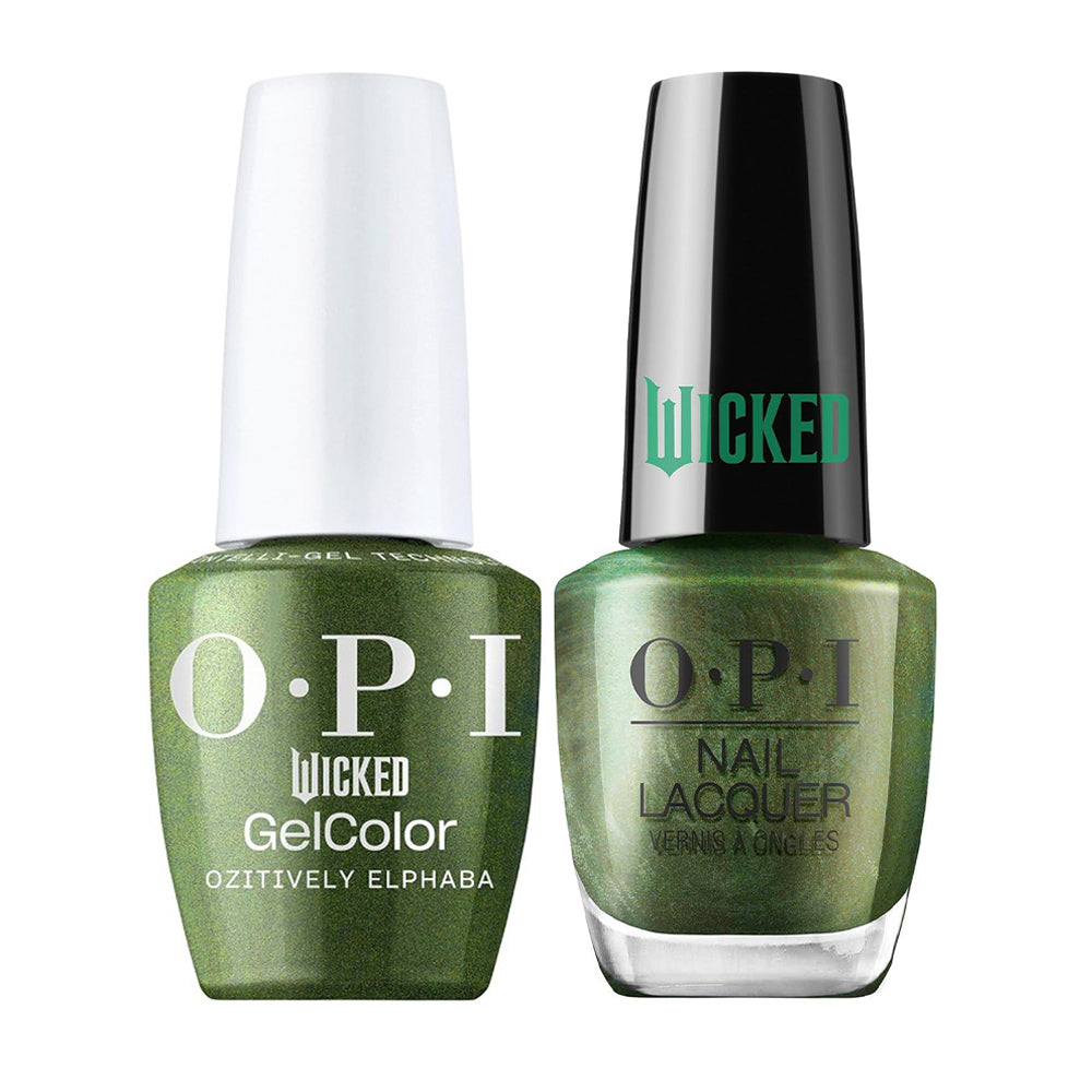 OPI Gel Nail Polish Duo - GLR09 Ozitively Elphaba - Gel Polish 0.5oz