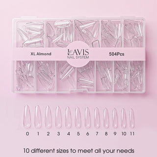 Lavis - XL Almond - Clear - 504 Pcs
