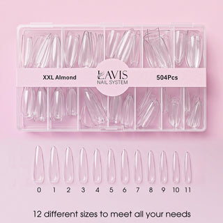 Lavis - XXL Almond - Clear - 504 Pcs