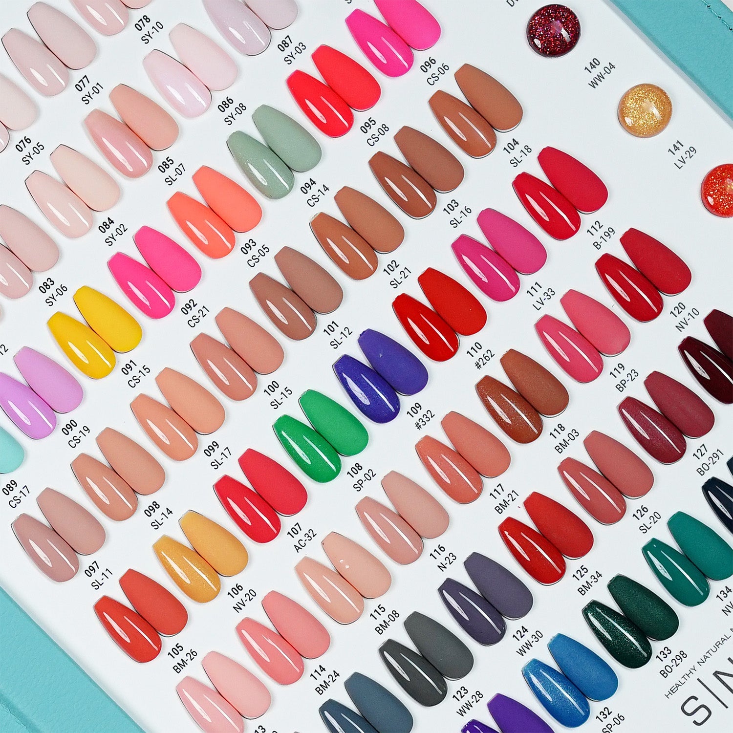 SNS Pro 3 in 1 - Set 144 Colors - Dip, Gel & Lacquer Matching