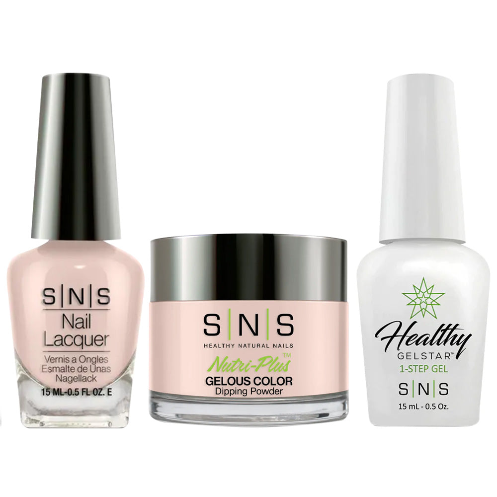 SNS 3 in 1 - DR20 Pink Plume - Dip (1oz), Gel & Lacquer Matching
