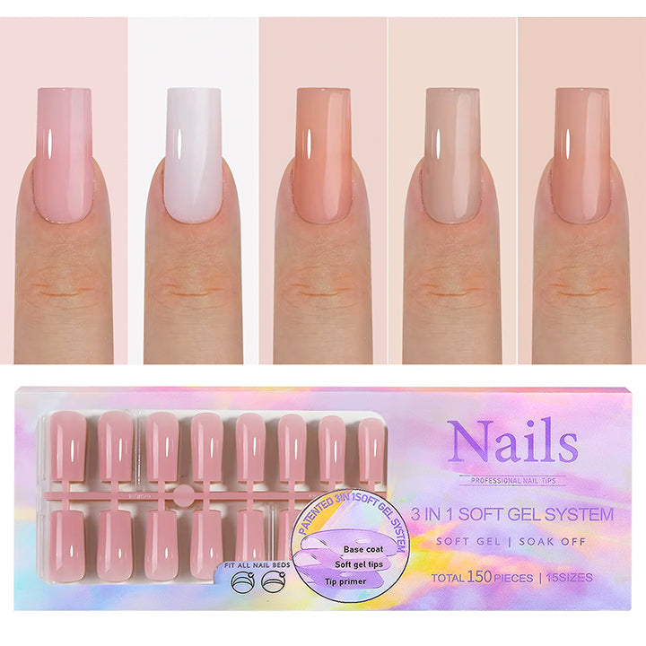 Press On Nails 150pcs/box - Long Square 08