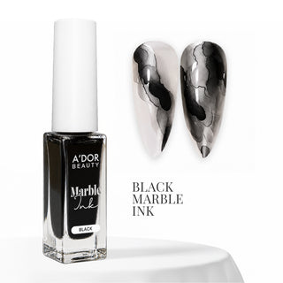 A'DOR Marble Ink 10ml - Set 3 Colors - Black, White & Pearl White