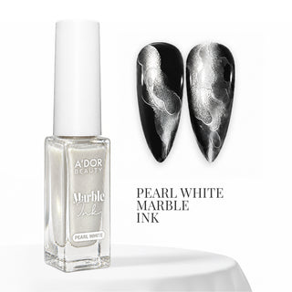 A'DOR Marble Ink 10ml - Set 3 Colors - Black, White & Pearl White