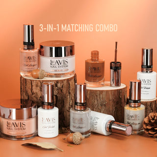 Lavis 3 in 1 - Set 48 Colors - Modern Neutrals Collection - Acrylic & Dip Powder (1.5oz), Gel & Lacquer Matching