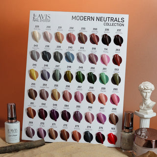 Lavis 3 in 1 - Set 48 Colors - Modern Neutrals Collection - Acrylic & Dip Powder (1.5oz), Gel & Lacquer Matching