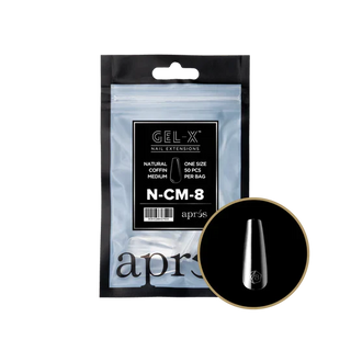 APRES - Gel-X Natural Coffin Medium #8