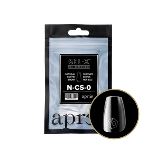 APRES - Gel-X Natural Coffin Short #0 Refill Bag