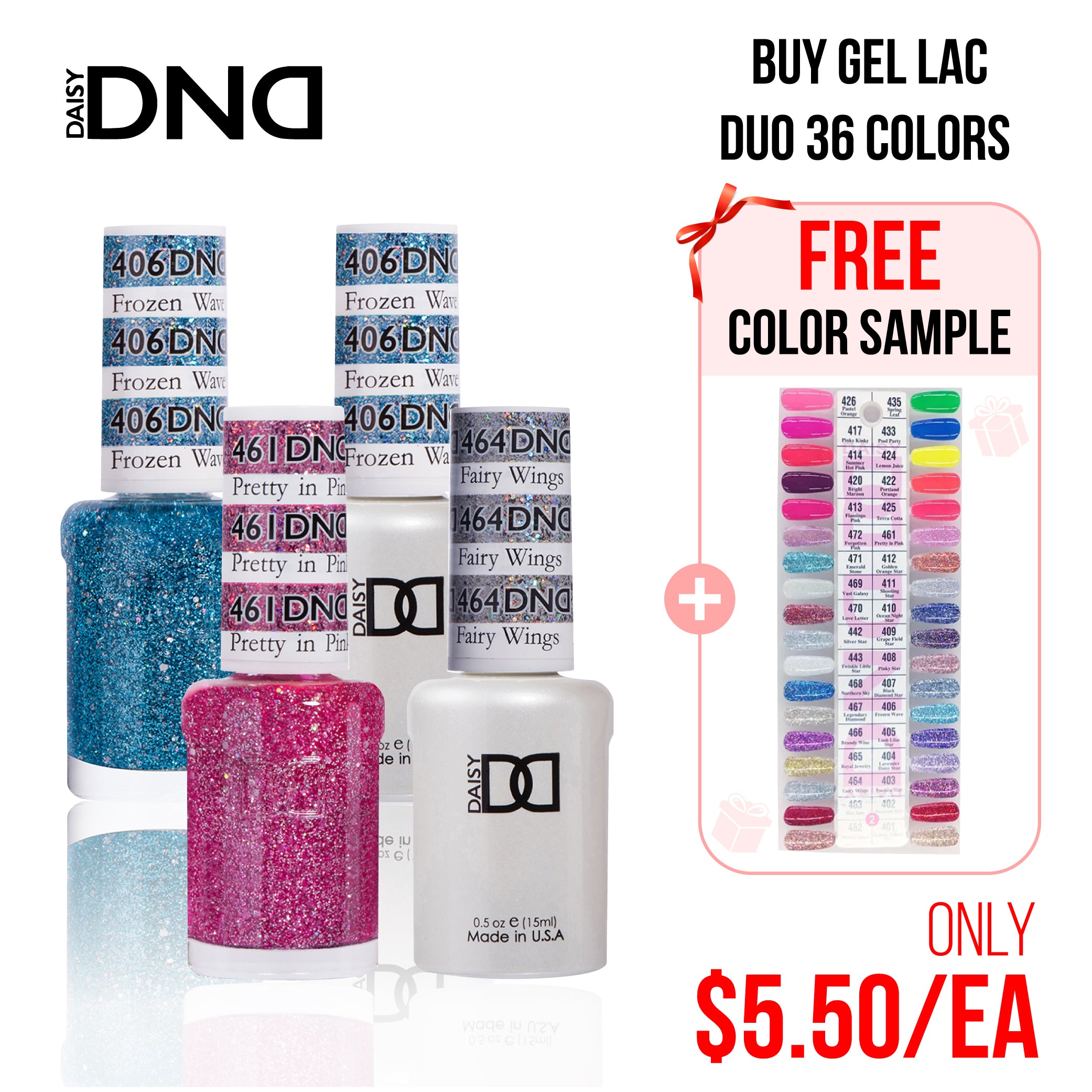 DND Part 02 - Set of 36 Gel & Lacquer Combos