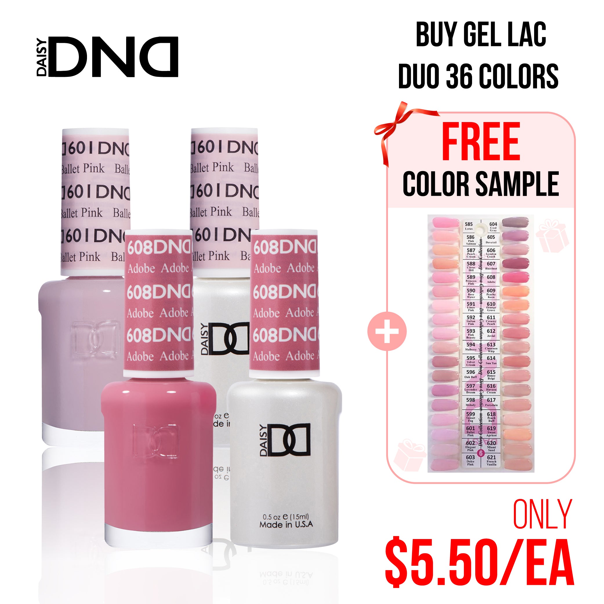 DND Part 06 - Set of 36 Gel & Lacquer Combos