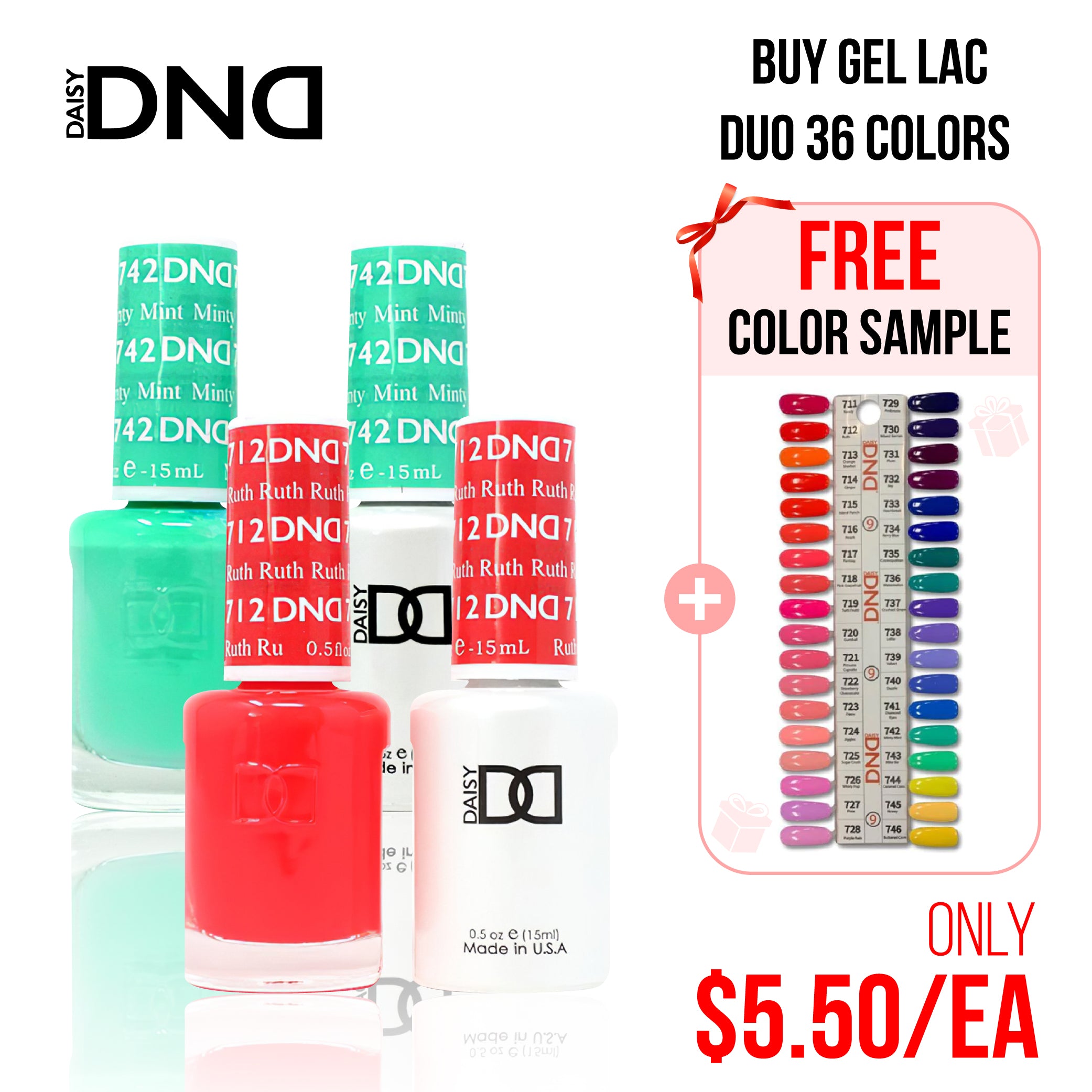 DND Part 09 - Set of 36 Gel & Lacquer Combos