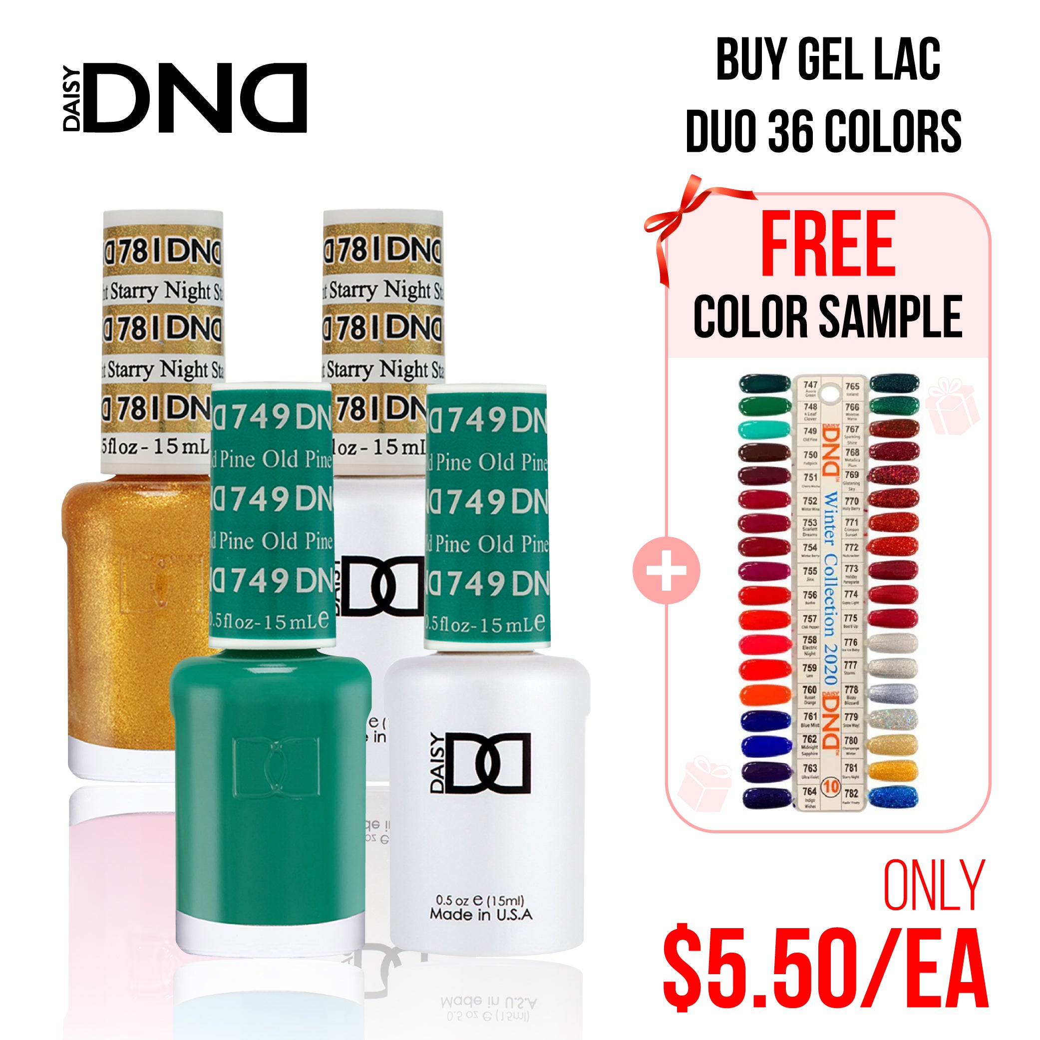 DND Part 10 (Winter Collection 2020) - Set of 36 Gel & Lacquer Combos