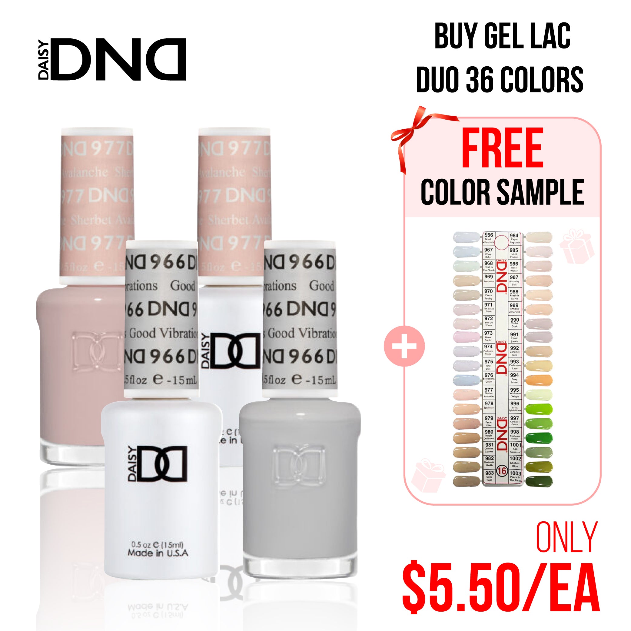 DND Part 16 - Set of 36 Gel & Lacquer Combos