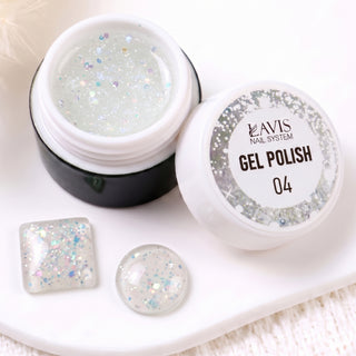 LAVIS Nail Art Glitter - Gel Polish 04