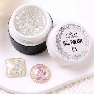 LAVIS Nail Art Glitter - Gel Polish 06