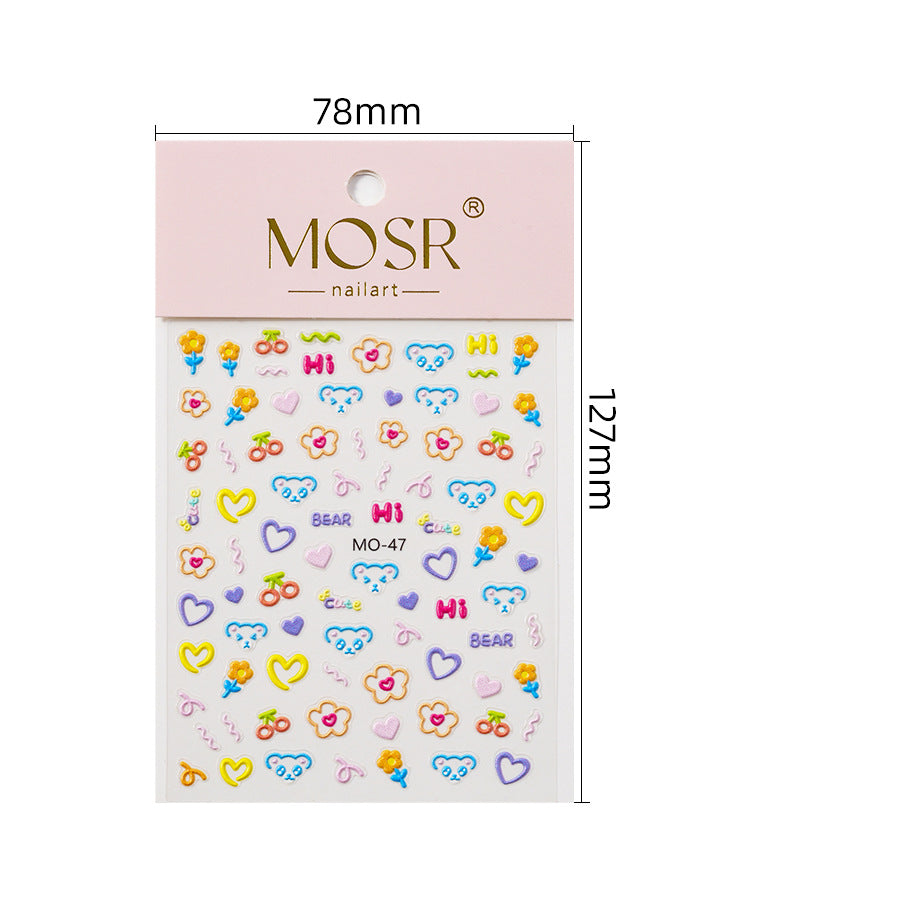 Nail Art Stickers MO-47