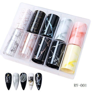 3D Butterfly Floral Nail Transfer Decals 5