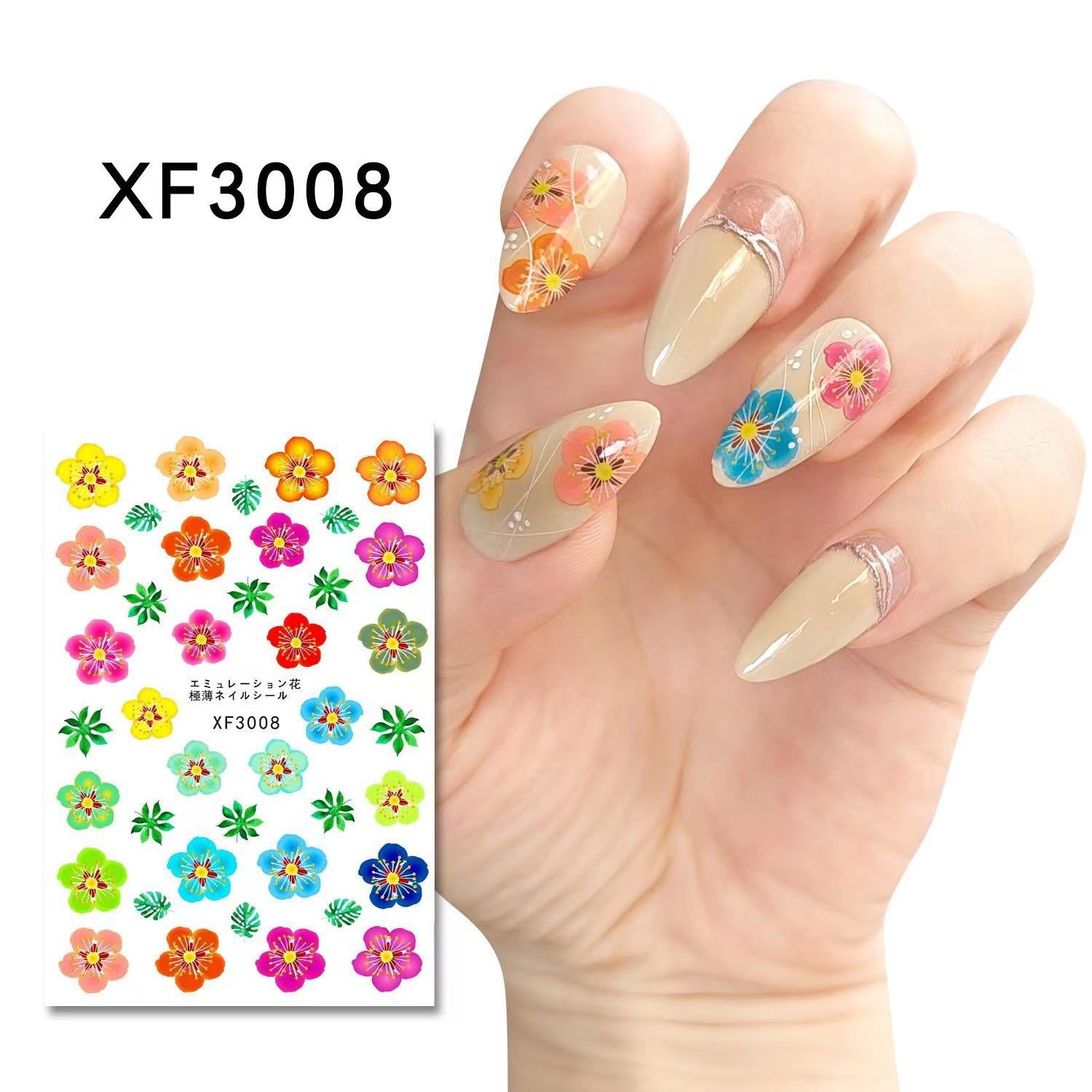  Nail Art Stickers - XF3008 by OTHER sold by DTK Nail Supply