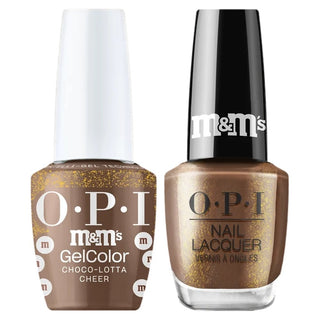OPI Intelli Gel & Lacquer Duo - HPT04 Choco-Lotta Cheer - 0.5 oz (OPI M&M Collection)